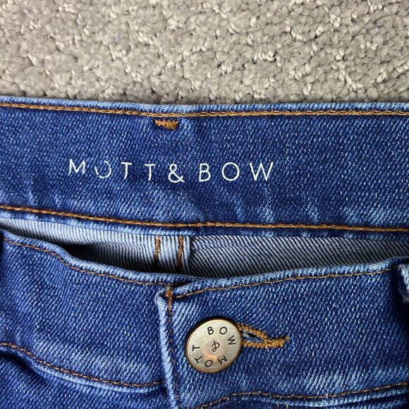 Mott & Bow Straight Jeans Men's 34 x 34 Measures 34 x 32 Blue Straight Leg - Picture 6 of 12